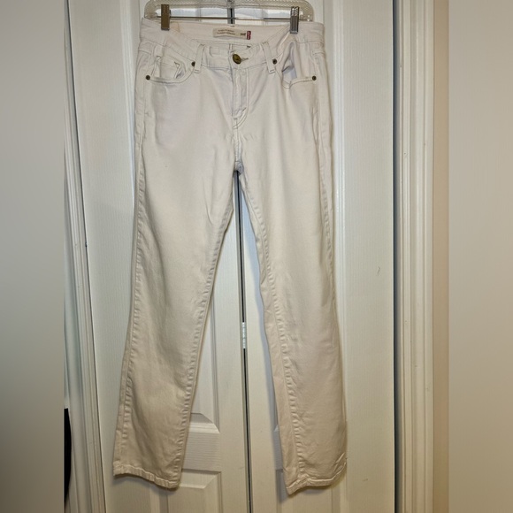 Levi's - Women's Classic 503 Superlow Skinny Filiforme Super Bas White Jeans - Picture 1 of 3